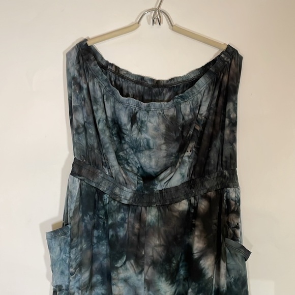 Plus Size Tie Dye Strapless Jumpsuit 3XL #435 - Picture 7 of 11